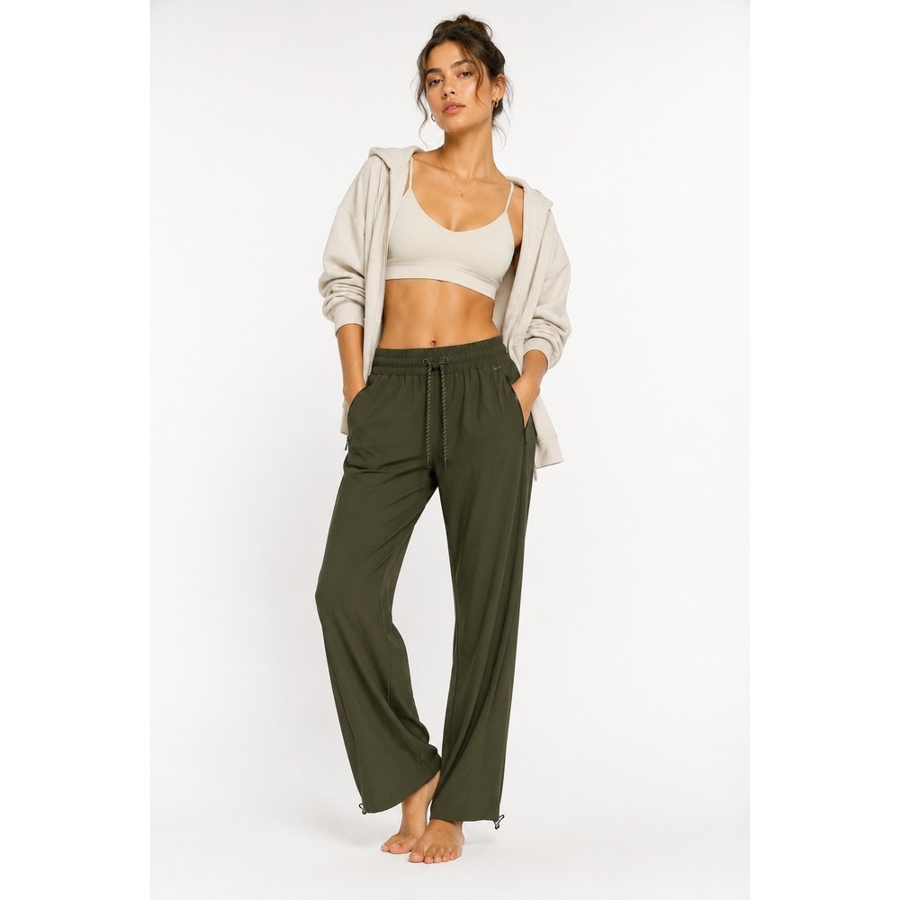 We Wander Stretch Woven Wide‎ Leg Track  Pant Size XL NWT